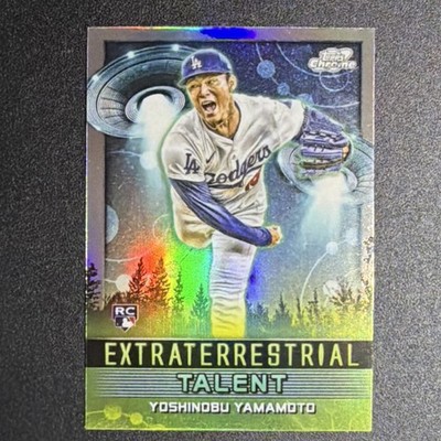 2024 Topps Cosmic Chrome Yoshinobu Yamamoto Rookie Insert ET-24 Dodgers Baseball