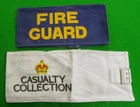 2 Original WW2 Armbands Casualty Collection & Fire Guard
