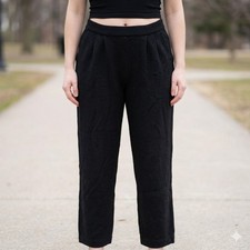Vintage St. John Collection Marie Gray Santana Knit Pants 4 Black Made in USA