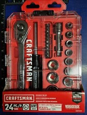 Craftsman VERSASTACK 24-Piece (SAE) Polished Chrome Tool Set W/ Hard case 
