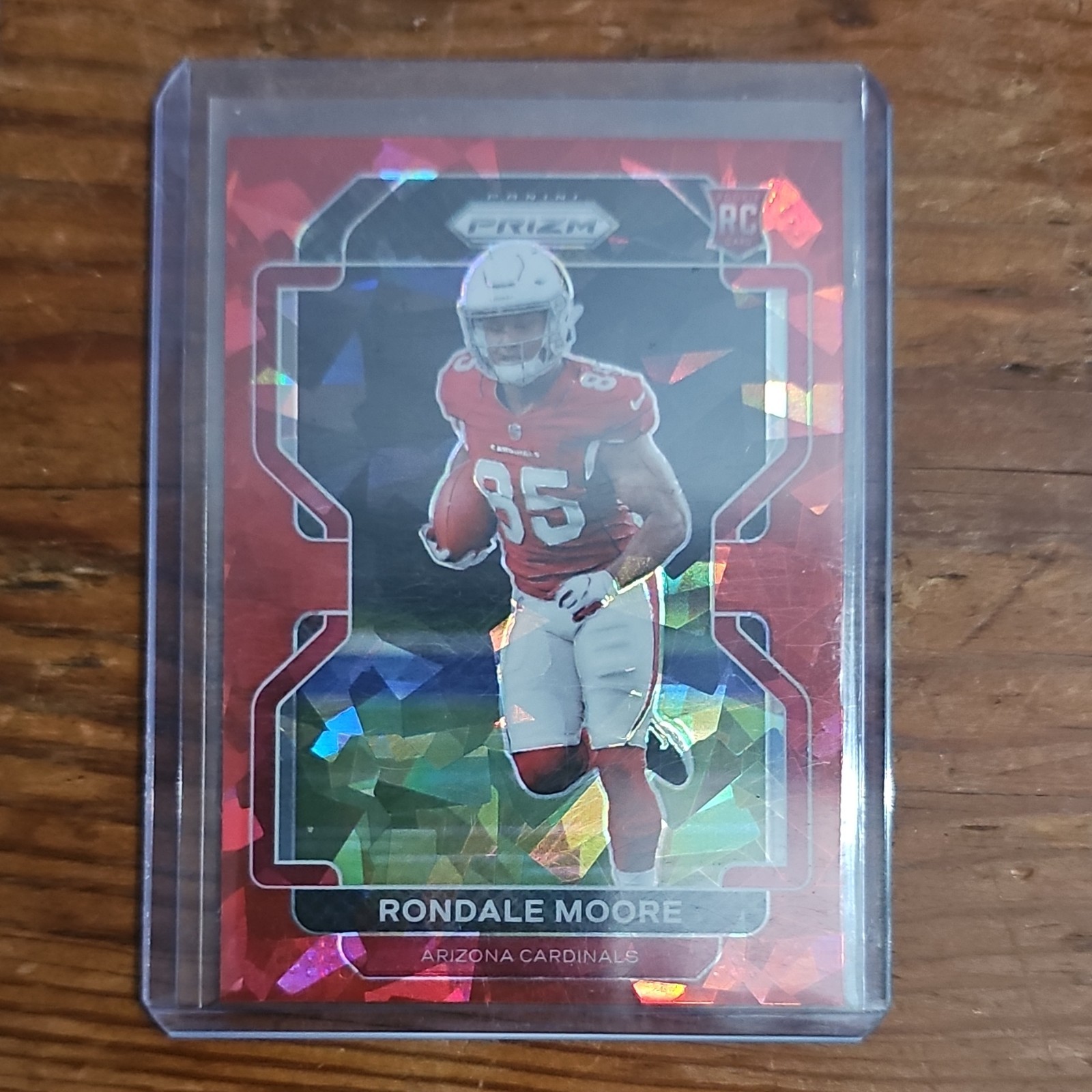 2021 Panini Prizm Rondale Moore Rookie Red Cracked Ice #347 Cardinals