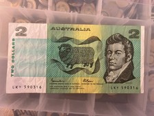Australia Paper $2 Two Dollar Banknote  - Johnston / Fraser