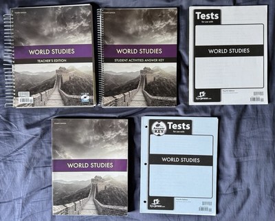 BJU Bob Jones Grade 7 World Studies Set 4th Edition Pre-owned