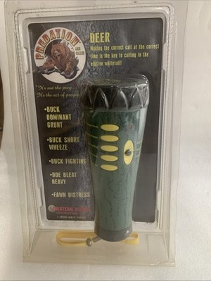 New Sealed Western Rivers Predation DEER BUCK DOE Caller Vintage