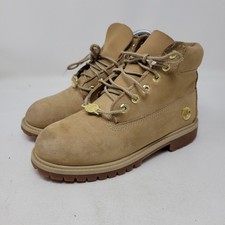 Timberland Boots Youth Kids Size 2 Shoes Brown Nubuck Ankle Hiking Winter