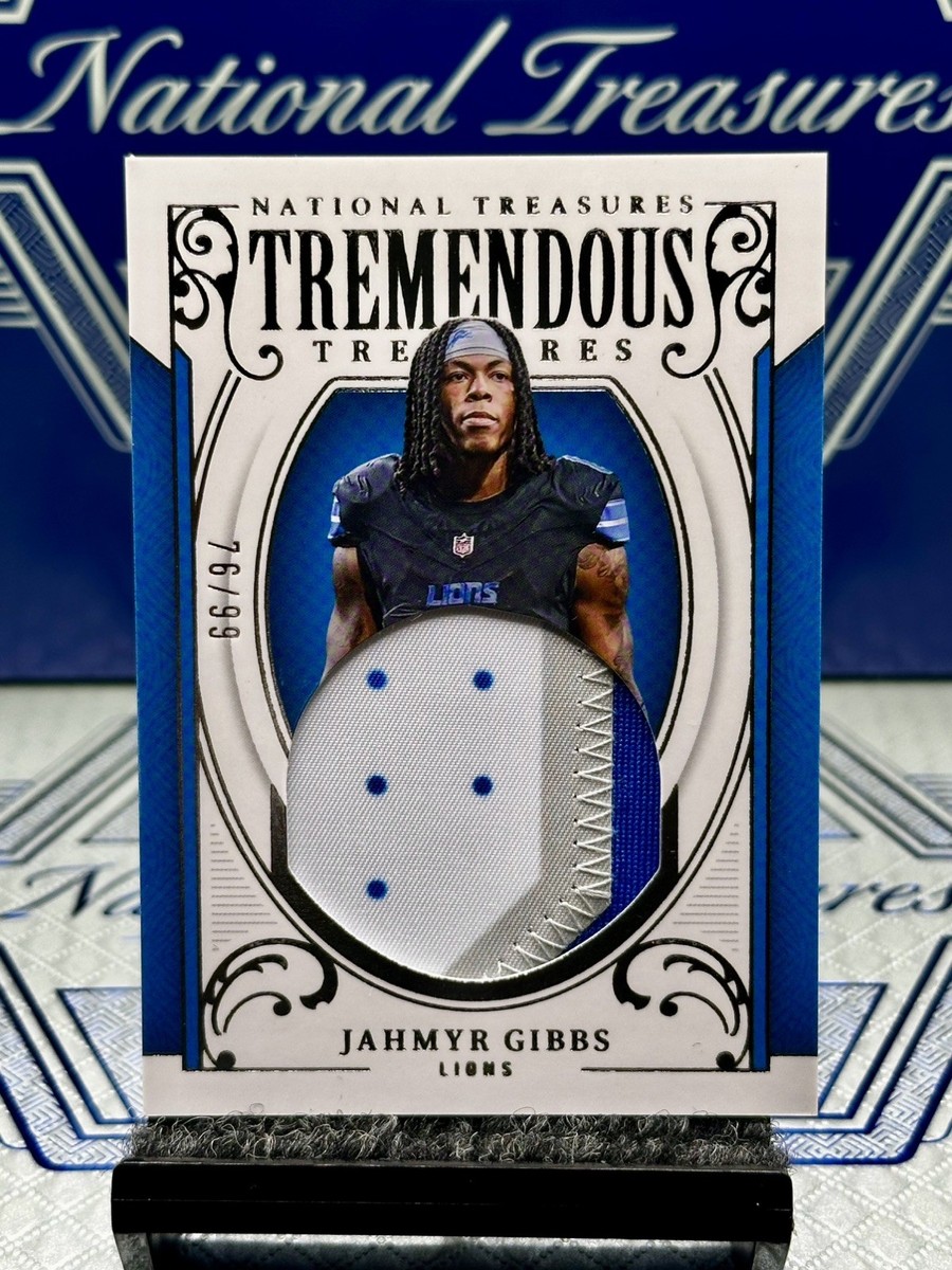 2025 Panini National Treasures - Tremendous Treasures Jahmyr Gibbs