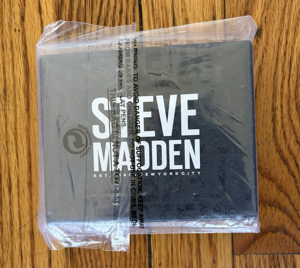 Steve Madden Genuine Leather Men’s Passcase Wallet - Black RFID Technology - Image 2 of 2