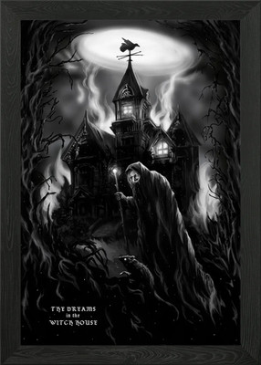 Hexenhaus gerahmtes Wandbild Poster Leinwanddruck Bild