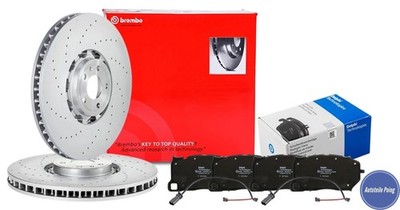BREMBO BREMSSCHEIBEN 420MM & DELPHI BREMSBELÄGE WK VORNE AUDI RS6 RS7 4A5 4KA