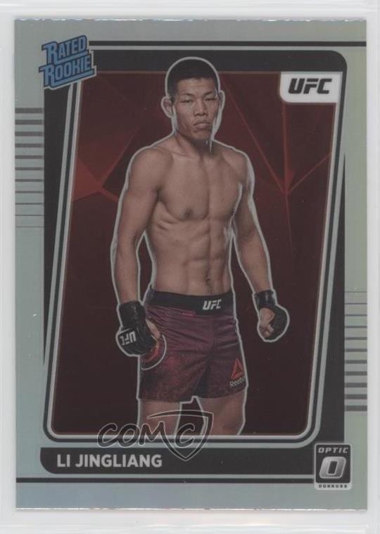 2022 Panini Donruss Optic UFC Rated Holo Prizm Li Jingliang #113 Rookie RC 02l5