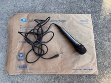 Handheld Wired Dynamic Karaoke Microphone 1/4" Plug Black Corded Mic