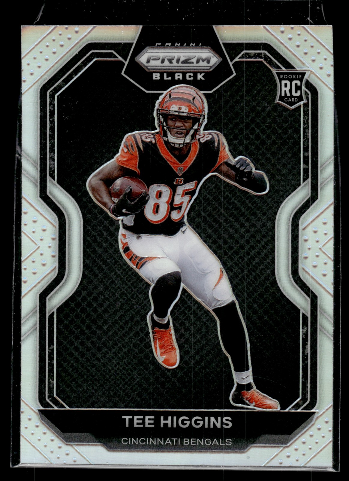 Tee Higgins 2020 Panini Chronicles Prizm Black Silver Prizm Rookie Card #PB-10