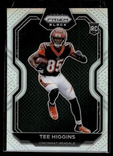 Tee Higgins 2020 Panini Chronicles Prizm Black Silver Prizm Rookie Card #PB-10. rookie card picture
