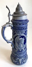 S.P. GERZ 3L STEIN Greek Legends MINERVA ACHILLES 790 HUGE 1.5 Ft Antique