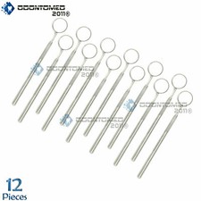 12 Pcs Dental Mouth Mirror 5 w/handle Dental Instrument