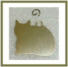 50 - Pet ID Tags Tag Cat Kitten Engraved Aluminum NEW