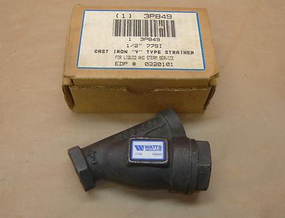 NEW Watts Cast iron Y WYE Strainer 77SI 1/2'' Liquid & GAS Grainger 3p849