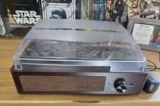 Vinyl Record Player Turntable with Built-in Bluetooth Receiver & 2 Stereo TESTED