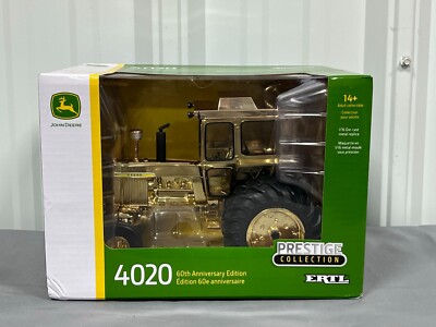 John Deere 4020 w Duals Tractor 60th Anniversary 1:16 Ertl GOLD