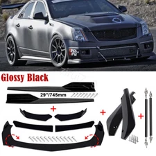 For Cadillac CTS CTS Front Rear Bumper Lip Spoiler Splitter Body Kit Side Skirt