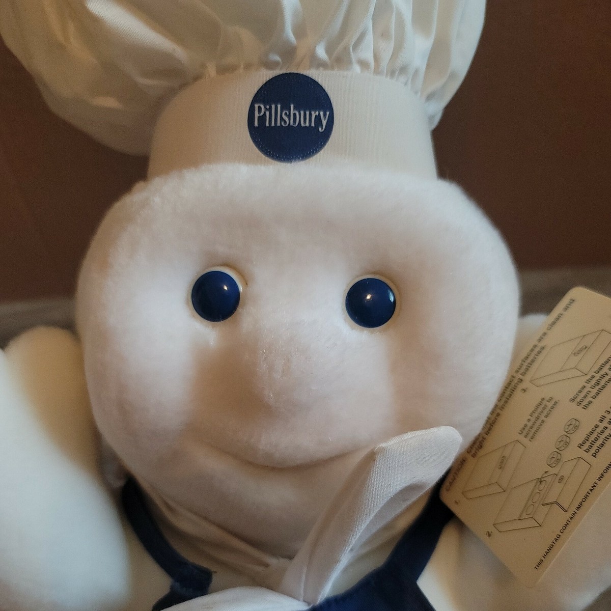Pillsbury Doughboy Poppin'Fresh Plush makes it Fun Giggling