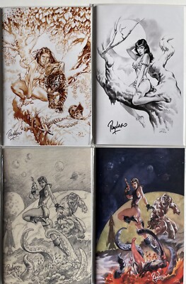 Jungle Queens Comics Masterpieces edition: Signed by Ray Lago Edition of 4 (set)