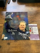 Bill Belichick Patriots Coach Autographed 8x10 color photo 6X champs JSA #Q64924