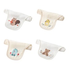 Newborn Sweat Towel BackCloth Embroidery Back Sweat Absorbent Cloth for Child