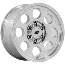 17x8 +0 Pro Comp PA201 Heritage 8x6.5 Polished Wheels (Set of 4)