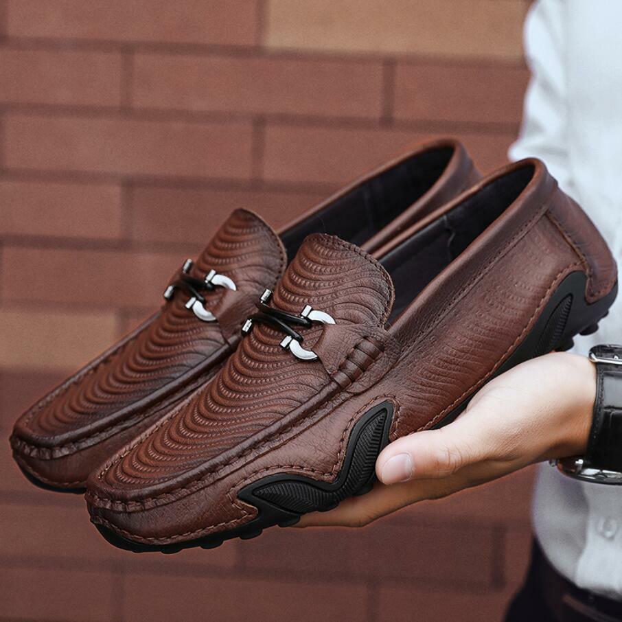 New Mens Driving Loafers alligator 