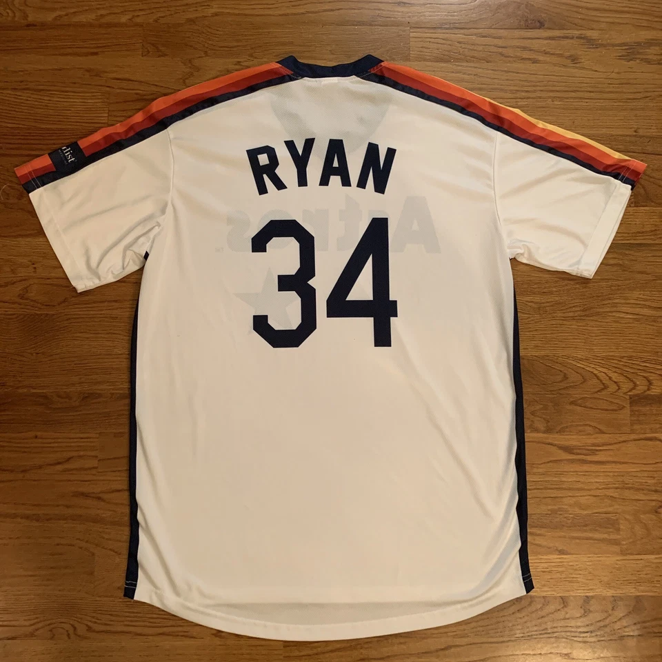 Nolan Ryan Houston Astros Mens Jersey Shirt Logo MLB Baseball Promo Batting XL - Image 2 of 4