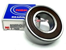 NSK 6205 DDU C4 DEEP GROOVE BALL BEARING, RUBBER SEALED 25x52x15 mm 6205 2RS