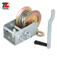 3500Lbs High Quality Dual Gear Hand Winch Crank Manual For Trailer Winch Durable