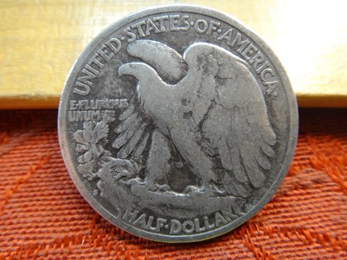 1923-S United States 90% Silver Walking Liberty Half Dollar 50c Coin - Picture 2 of 3