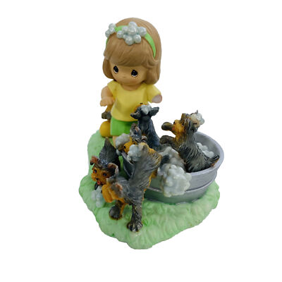 Precious Moments Yorkie “Friends Are Splashin Good Fun” Furry Best