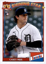 2021 Topps Archives 1991 Bazooka Shining Star #91BZ-4 Casey Mize RC Tigers