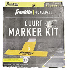 Franklin Pickleball Court Marker Kit 12 Bright Yellow Reusable Markers NEW