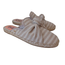 Sam Edelman Flat Espadrilles Womens US 8.5 M Luciana Neutral Stripe Slip On