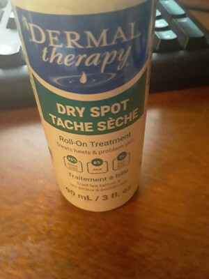 dermal therapy roll on dry spot tratment heels problem areas 3 oz new unused fre