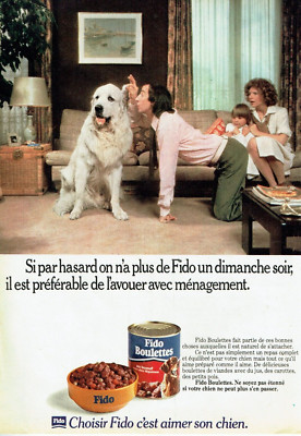 Werbung Advertising 1022 1977 Fido Knödel Hundefutter