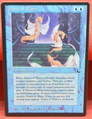 Mono blue Enchantment Dance of Many The Dark Block Magic: The Gathering 7503
