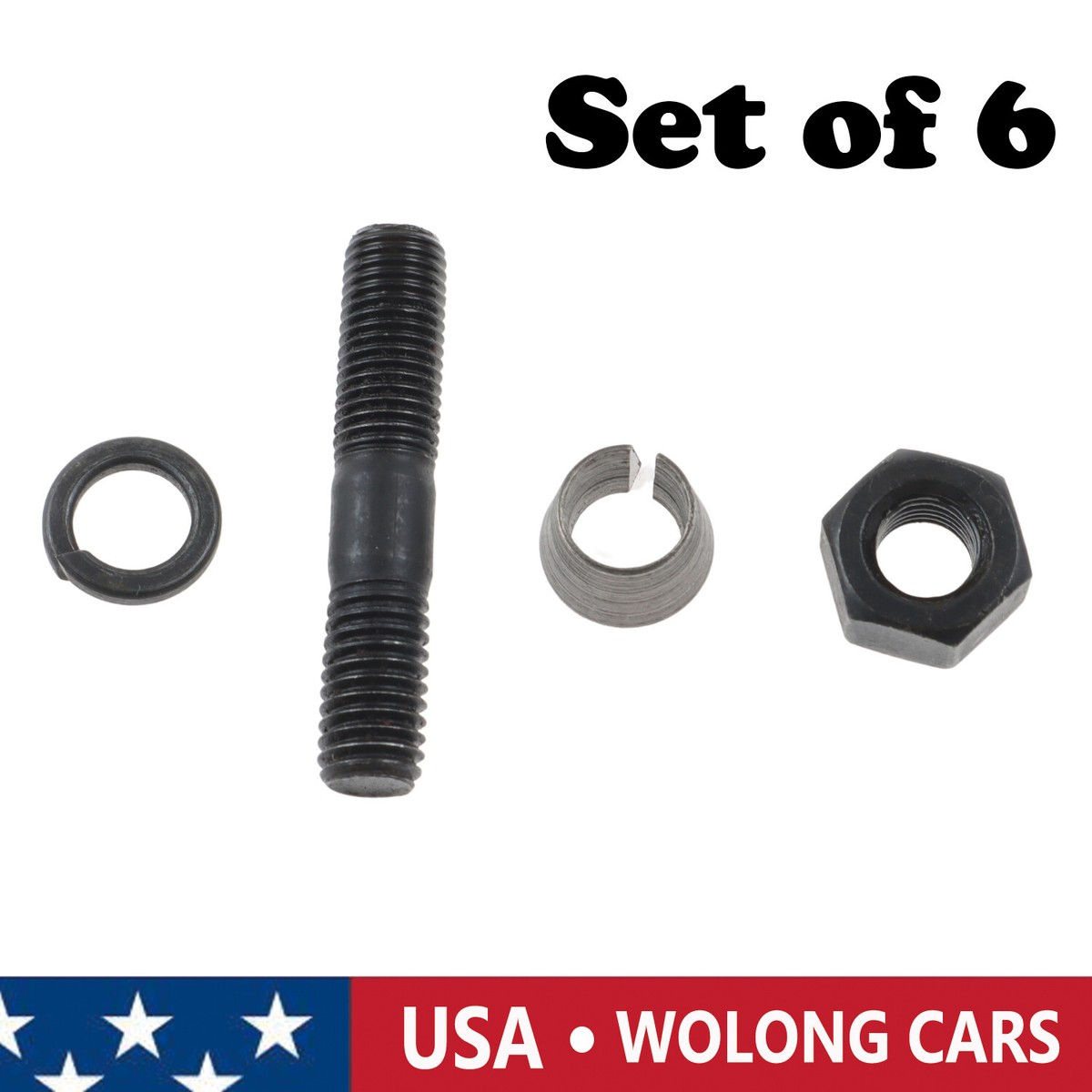 ゆ。手7.4 Set of 6 Hub Stud Bolts 90116-08325 Fit for Land