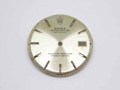 Rolex Men s Slowset Datejust Non Quick set Silver Watch Dial Part 1601 1603 1600