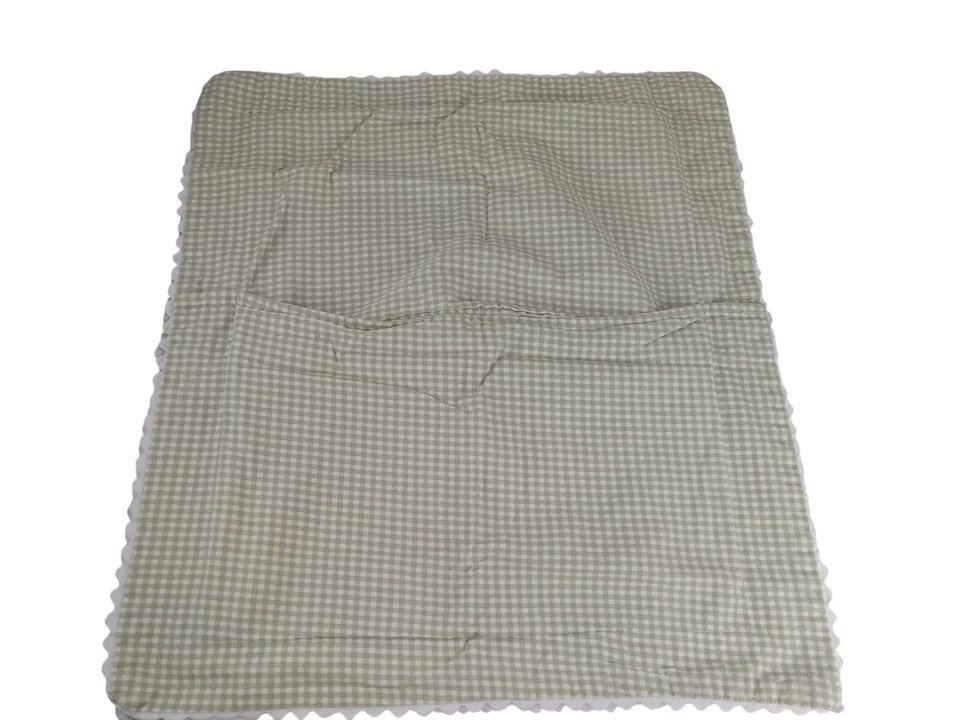 Waverly Almohada Sham ESTÁNDAR Verde Cuadros de Guinga Reversible Bric A Brac ÚNICO Foto 2 de 4