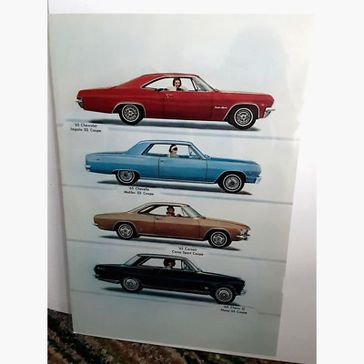1965 Chevy Impala Chevelle Malibu Corvair Chevy II Print Ad vintage 60s