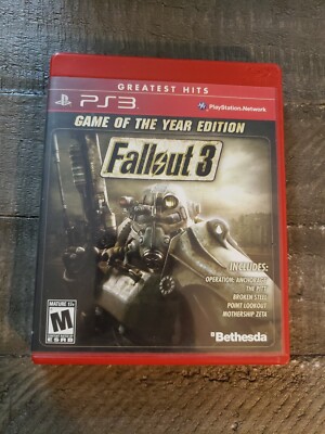 Fallout 3 GoTY Edition (Sony PlayStation 3, 2009) Game of the Year