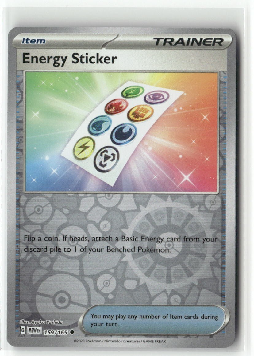 Energy Sticker 159/165 Reverse Holo - Scarlet & Violet 151 - Pokemon TCG NM
