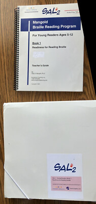 Sal2 Book 1 & 2 Reading Program Braille curriculum Talking Tactile Tablet Blind