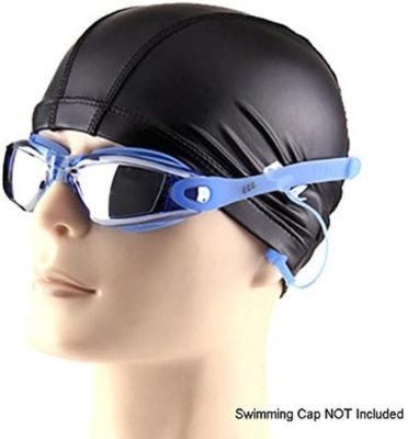 BEEWAY Swimming Goggles, Swim Goggles Attached Ear Plugs For Adult Men Women And Kids 8 - No Leaking, Anti Fog, UV Protection - Free Storage Case, No | UK