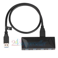 4 Port Usb 3.0 Hub High Speed Adapter Black For Xbox One For Ps4/ps3 Pc Laptops on sale 4 Port Usb 3.0 Hub High Speed Adapter Black For Xbox One For Ps4/ps3 Pc Laptops on sale